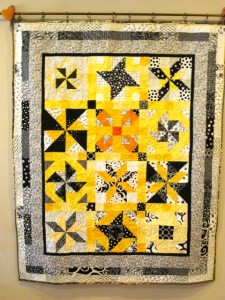 Mary Ann Apgar kept her quilt flat and square, which she learned in the Longarm 101 class.  Congratulations, Mary Ann!
