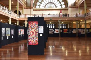 The 2016 Australasian Quiilt Festival venue for SAQA's Food for Thought exhibition.